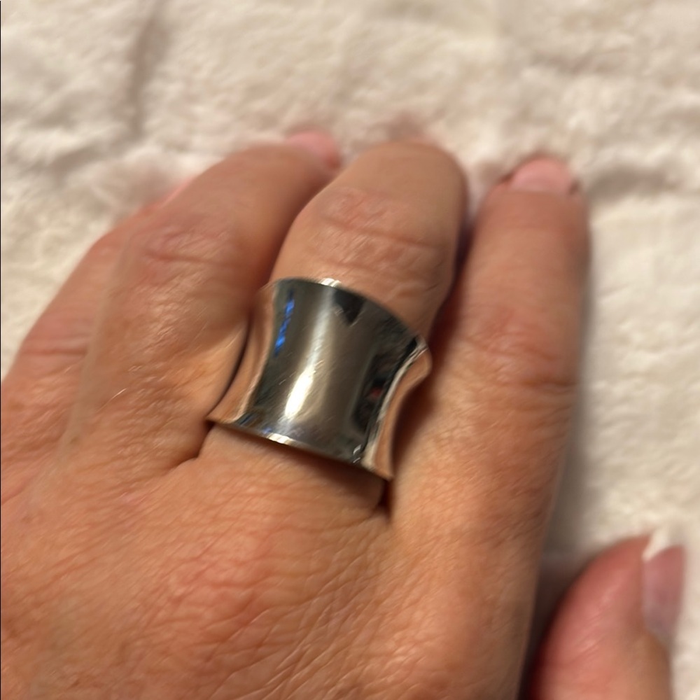 Sterling Silver Band Ring Adjustable